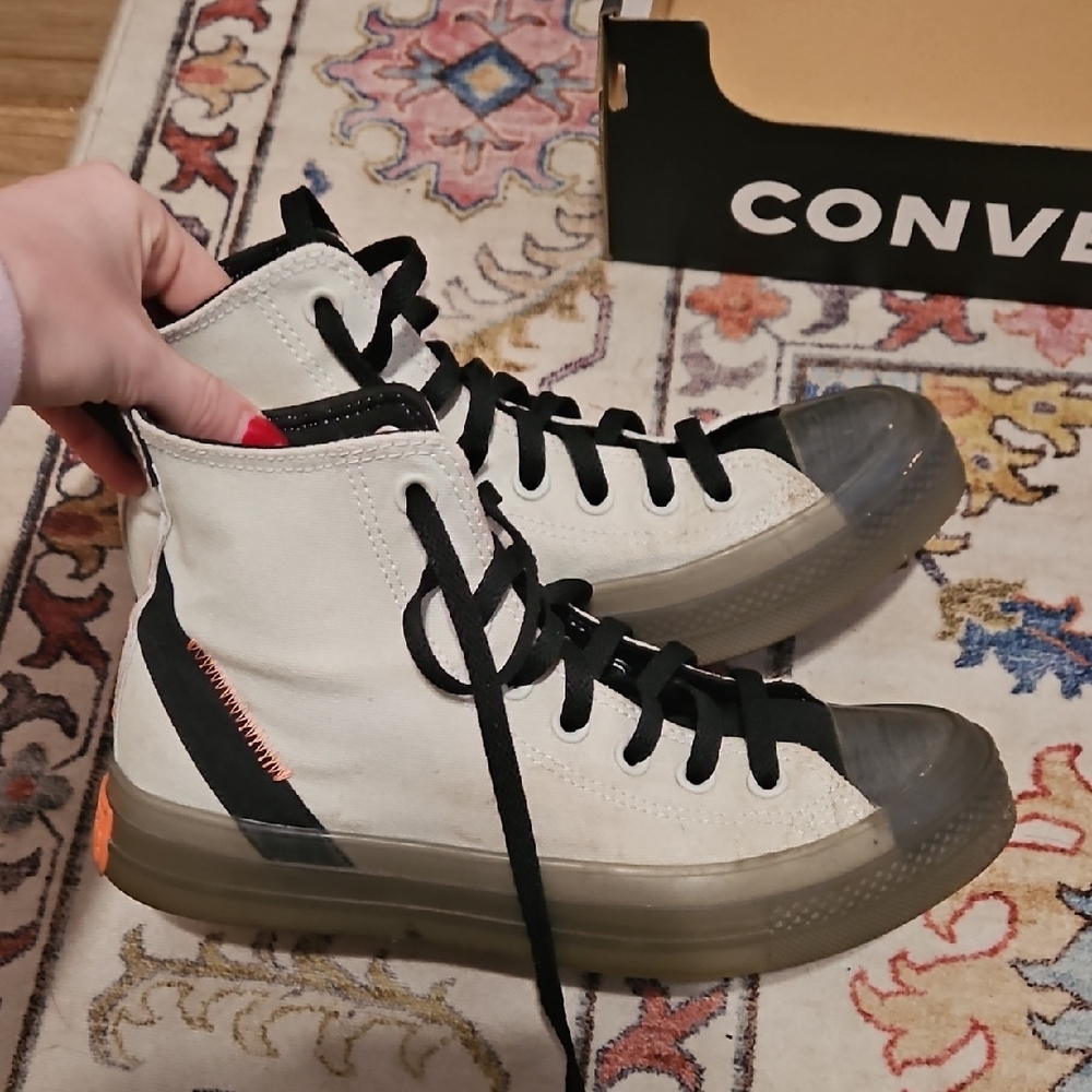 Converse High-Top Sneakers - White and Black
